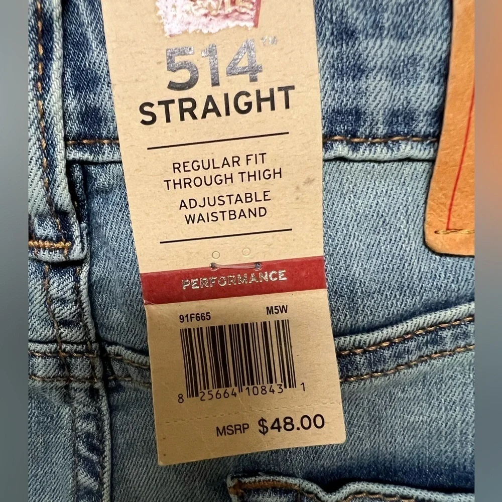 LEVI’S 514 STRAIGHT JEANS REGULAR FIT THROUGH THIGH/ADJUSTABLE WAISTBAND  16 REG